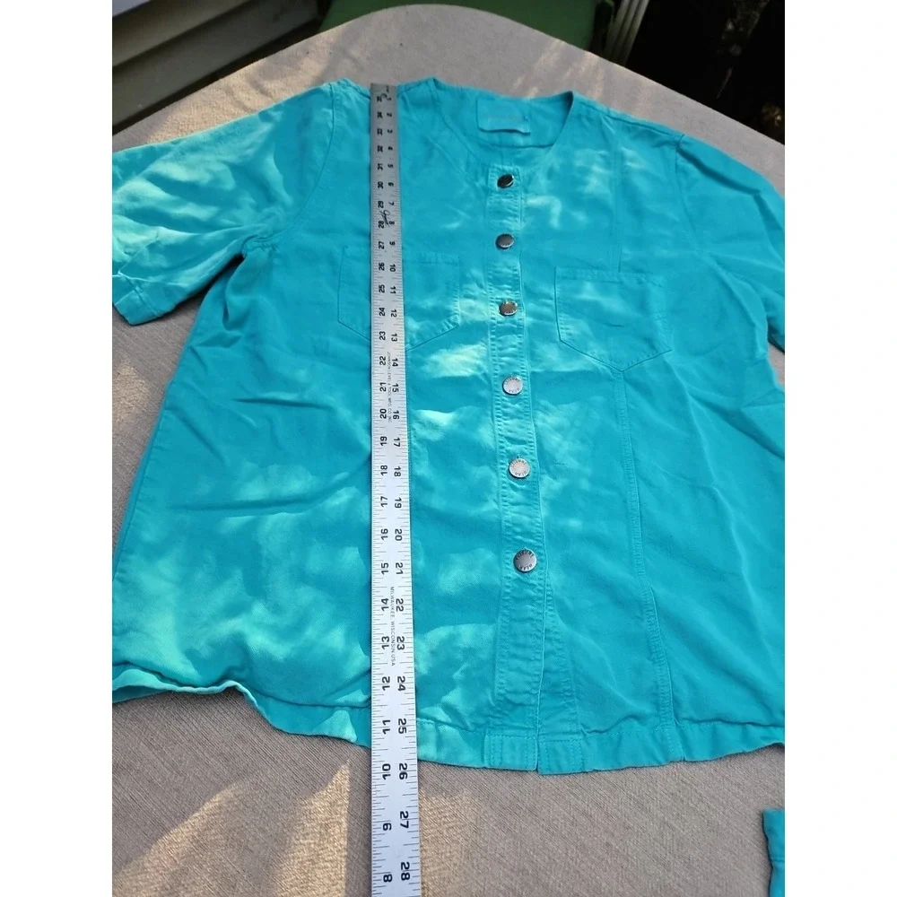 Vintage Leisure‎ Wear Lyocell Outfit Pants Shirt Teal Y2K 90s Lounge Casual LG